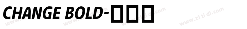 CHANGE BOLD字体转换